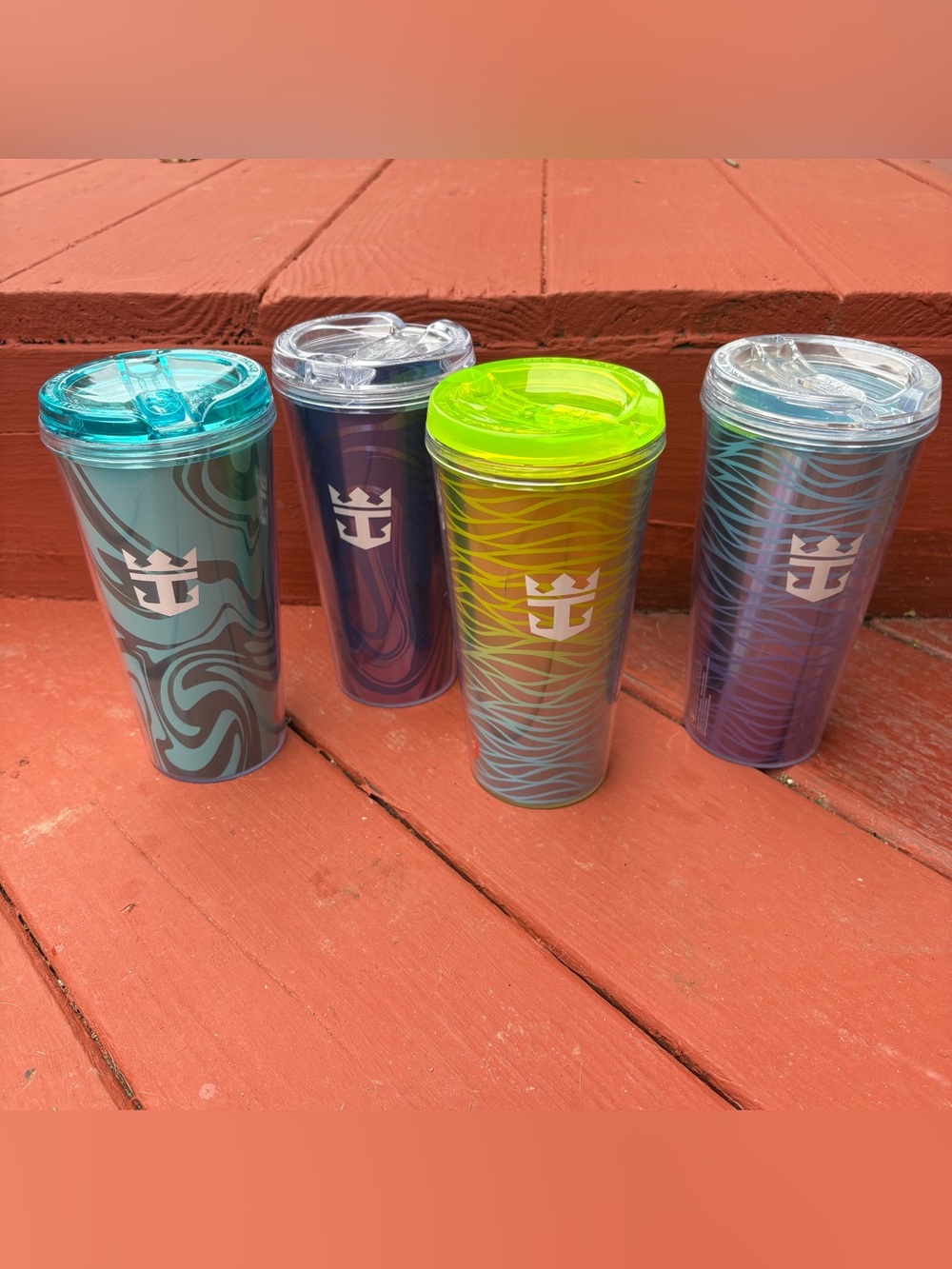 Royal Carribean Cruise Line Souvenir Drink Tumblers